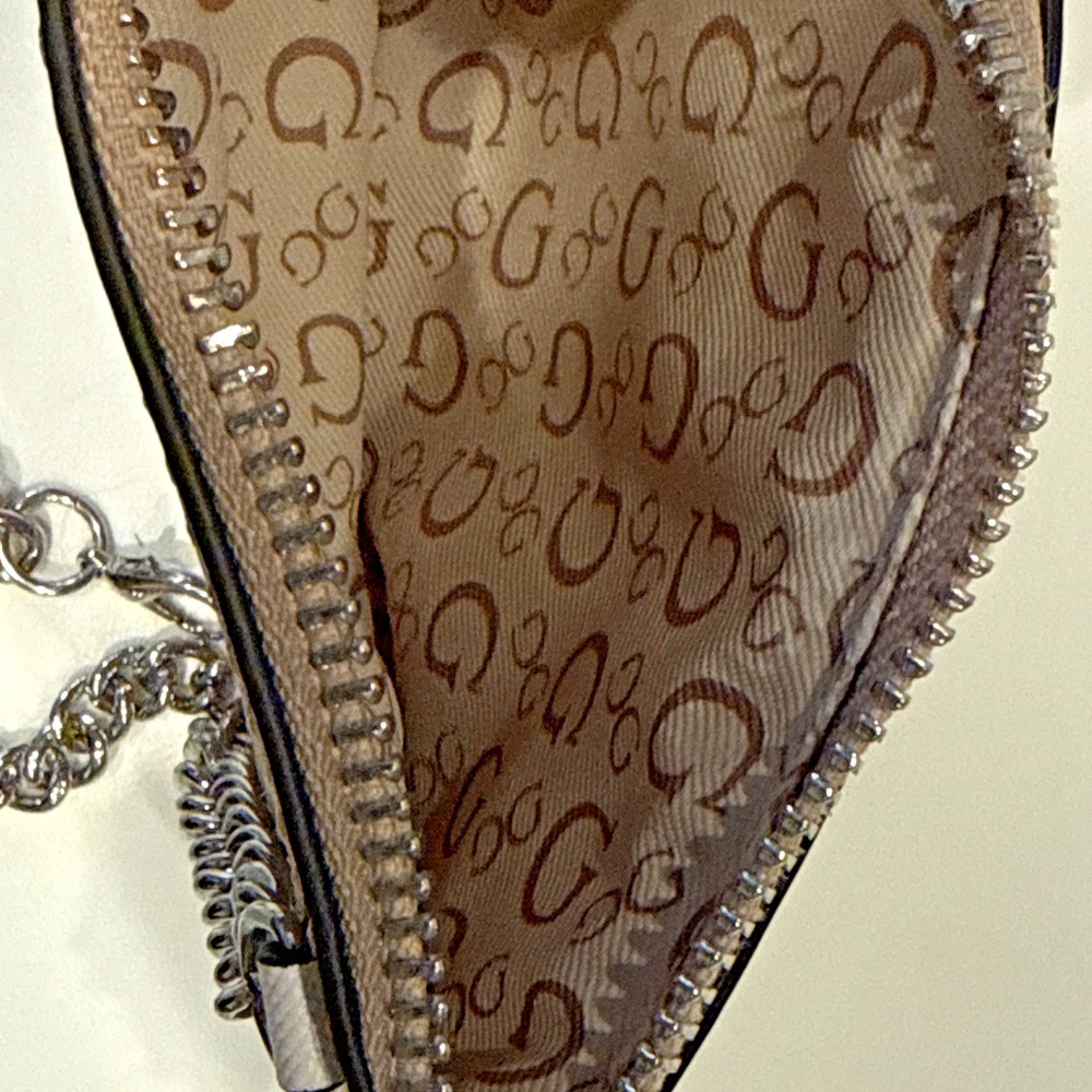 GUESS Floral Pattern Chain Pouch Long Wallet - Picture 8 of 16
